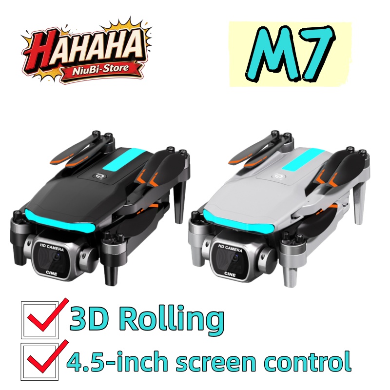 Drone Camera Professional - M7 Foldable Drone Brushless Motor, Optical