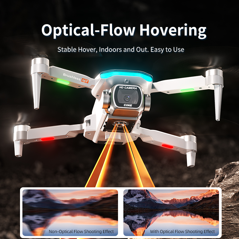 M7 Foldable Drone Brushless Mo - đánh giá và giá Drone Camera Professional